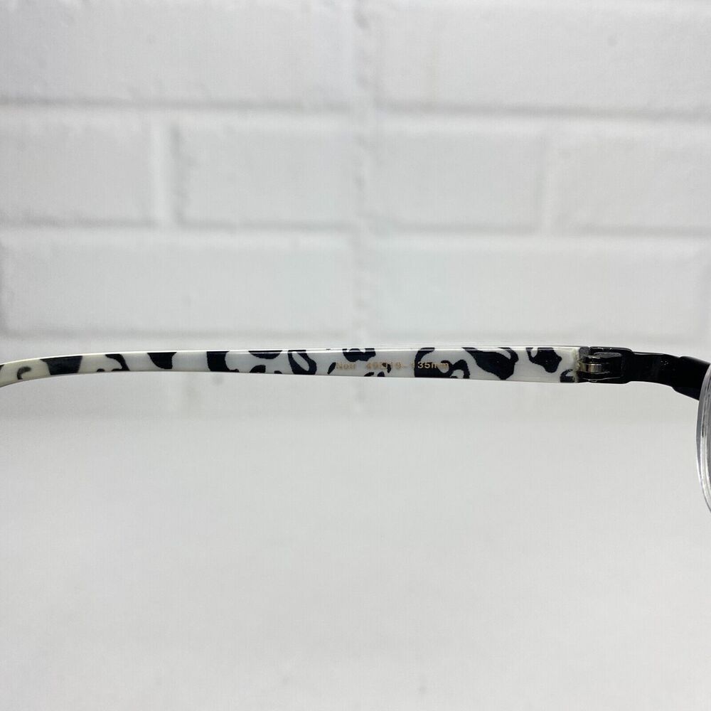 NICOLE MILLER AMOUR in Noir (Black) 49-19-135 Half Rimless Eyeglass Frames 2703 - Picture 6 of 8